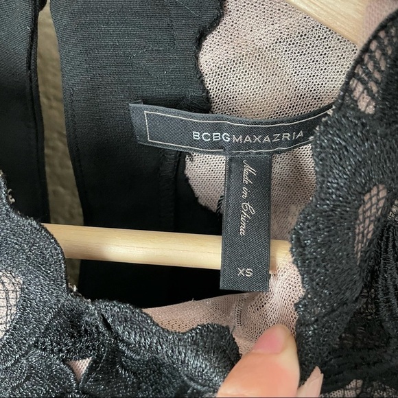 BCBGMaxAzria | Valentine Lace Appliqué Mini Dress - Picture 4 of 7